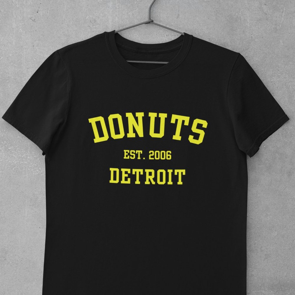 Donuts Shirt, Detroit, J. Dilla, 90's hip hop